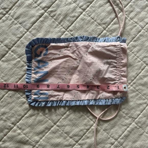 Ganni Drawstring Ruffle Pouch - Picture 4 of 5